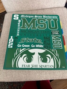 Michigan State University MSU Green Binder - Spartan Design